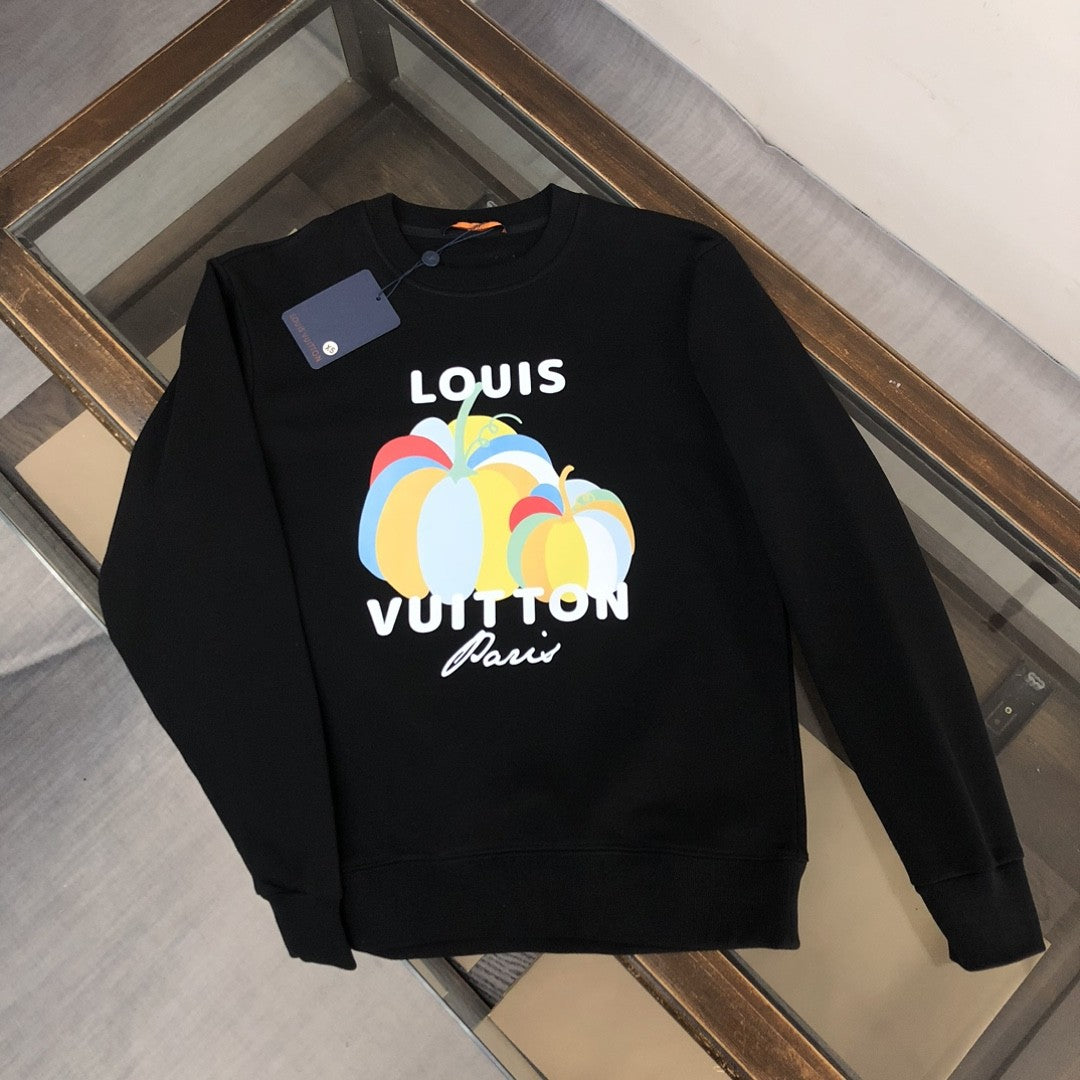 「#1661」Louis Vuitton 2023 new autumn and winter couples style round neck sweatshirt