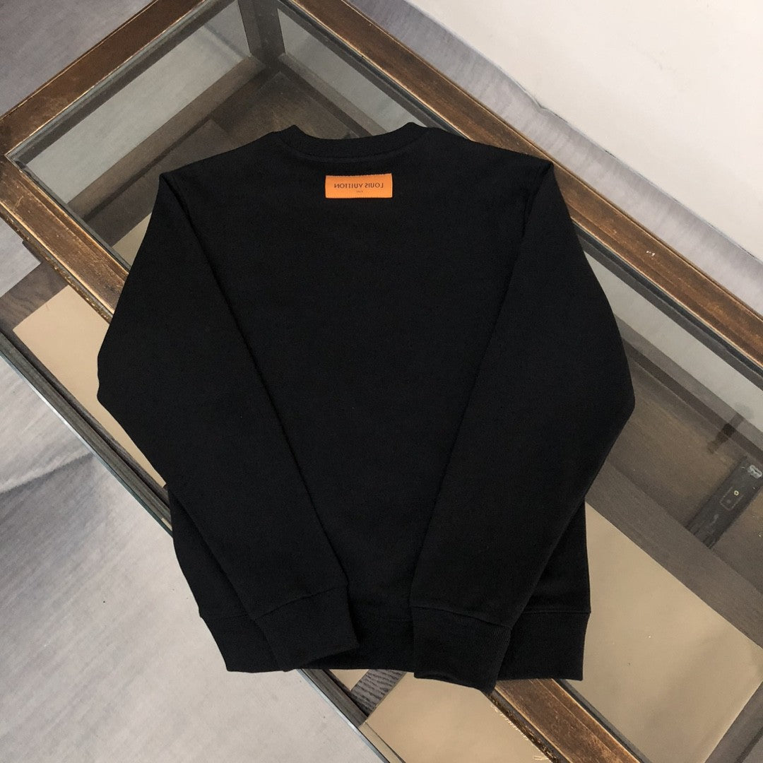 「#1664」Louis Vuitton 2023 new autumn and winter couples style round neck sweatshirt
