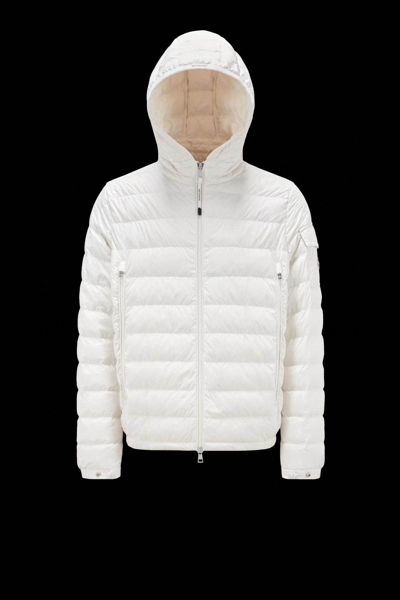 「#1696」Moncler Short men's down jacket-white