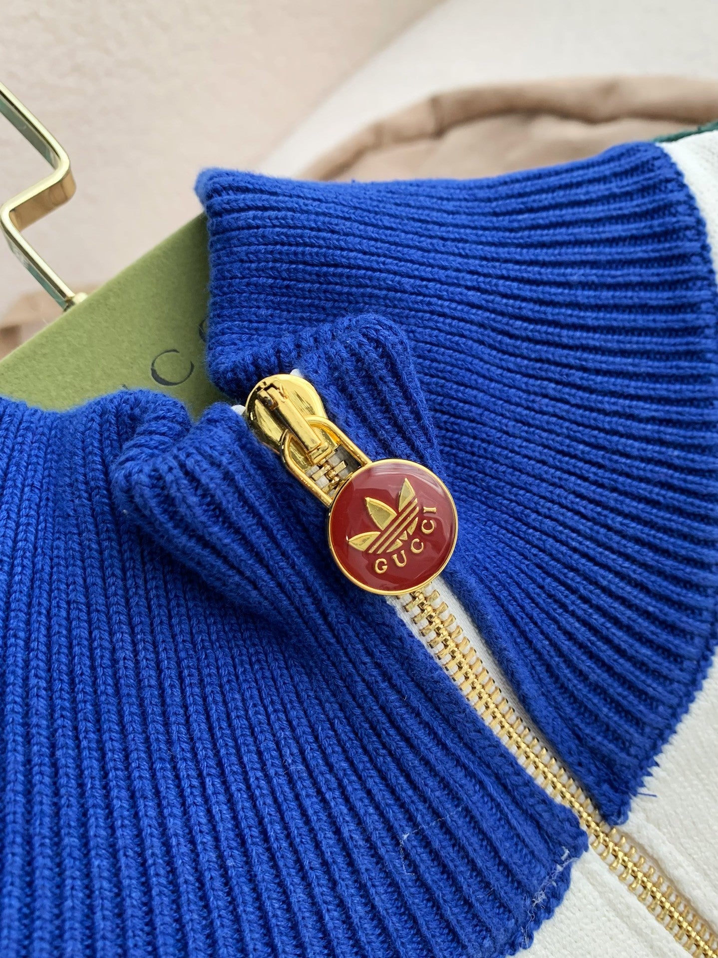 「#2191」Gucci x Adidas Men's knitted sweater jacket
