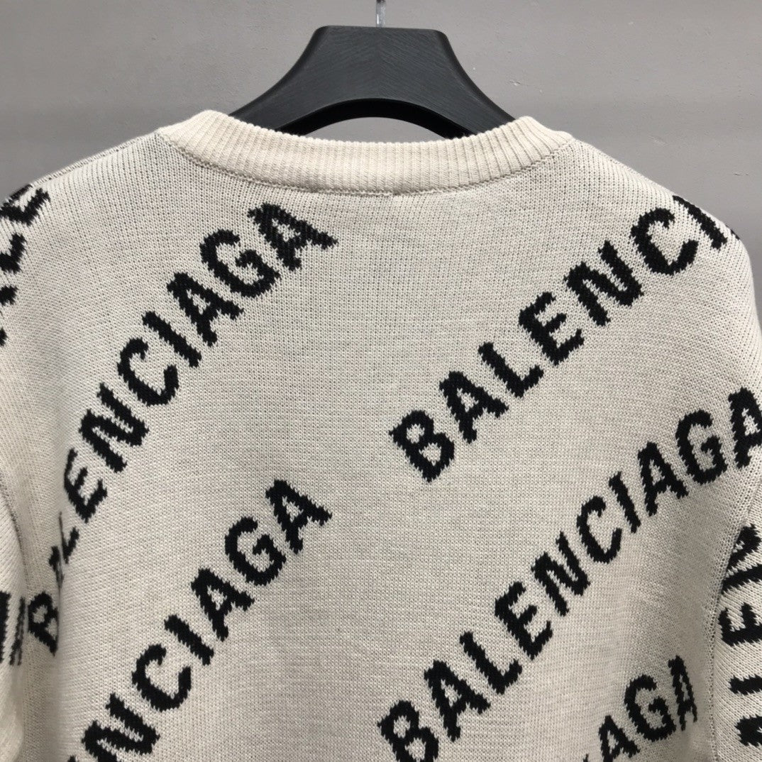 「#2238」Balenciaga letter sweater