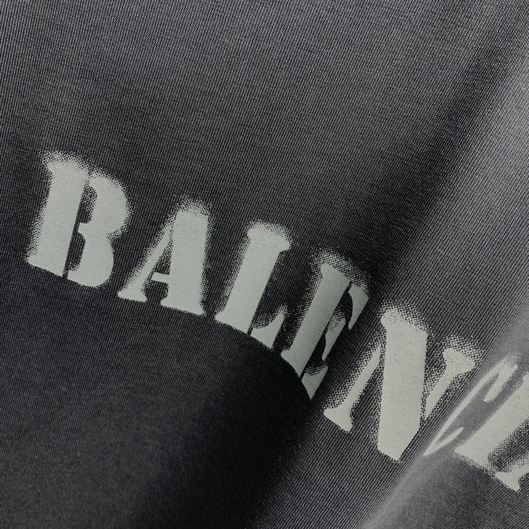 「#2507」Balenciaga front and back T-shirt with blurred letters