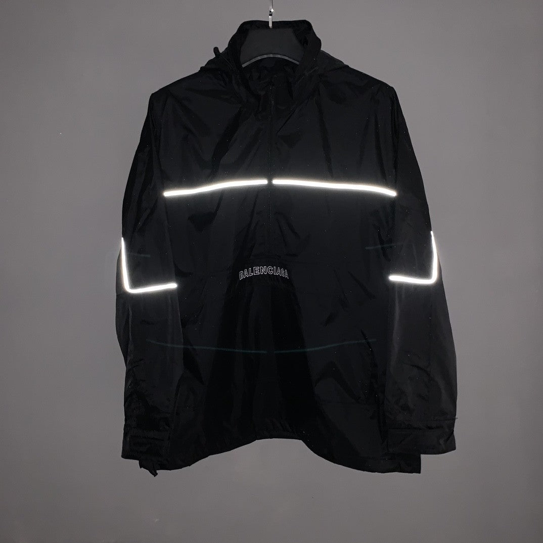 「#2749」Balenciaga BLCG reflective half zipper jacket