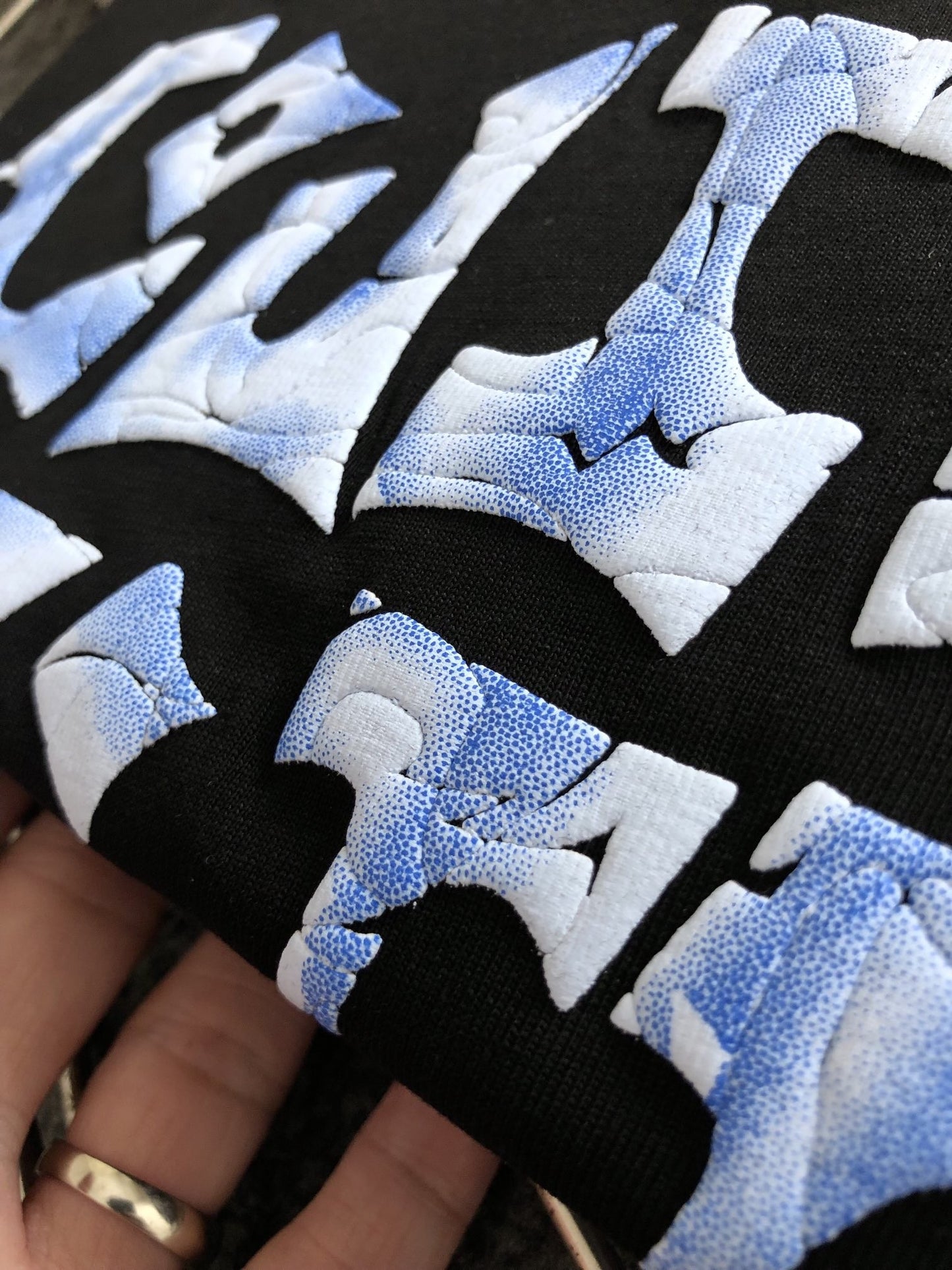 「#2887」Louis Vuitton Three-dimensional foam letter doodle round-neck t-shirt