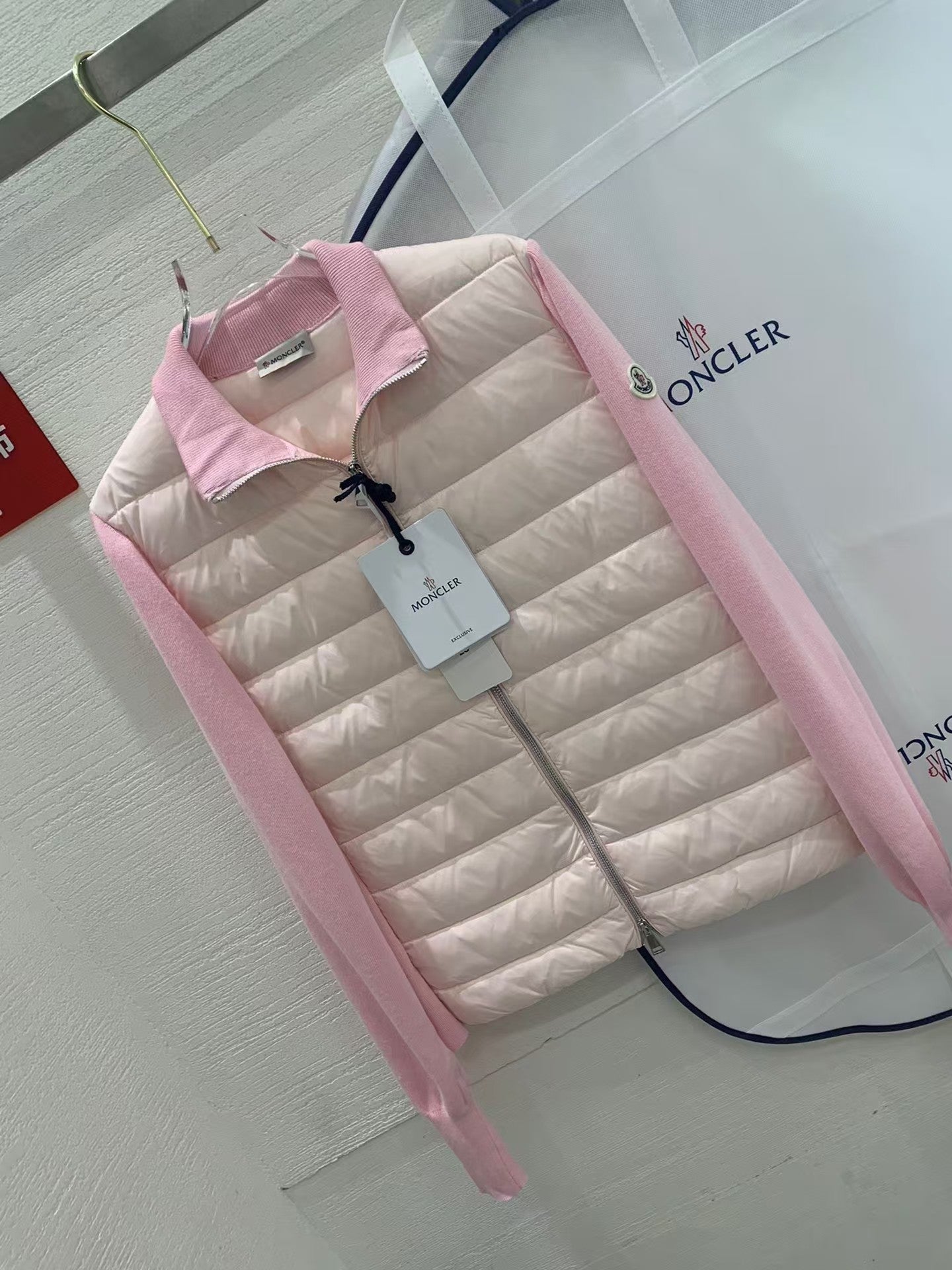 「#3625」MONCLER Autumn and Winter New Women's Knitted Down Sweater