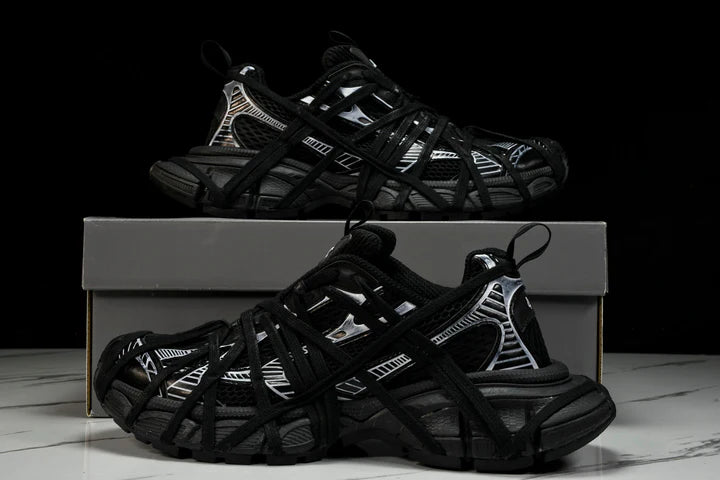 3XL Sneaker Extreme Lace 'Black Silver'