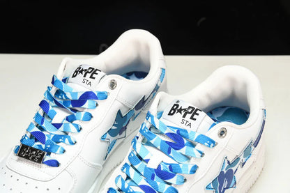 A Bathing Ape Bape Sta 'White ABC Camo - Blue'