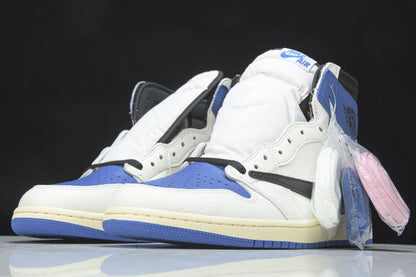 Travis Scott AJ1 Retro High x Fragment ‘Military Blue'