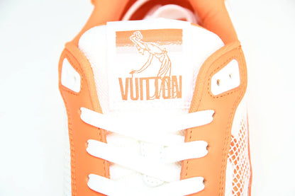 Louis Vuittоп Trainer Low Velcro Strap 'Monogram Denim Orange'