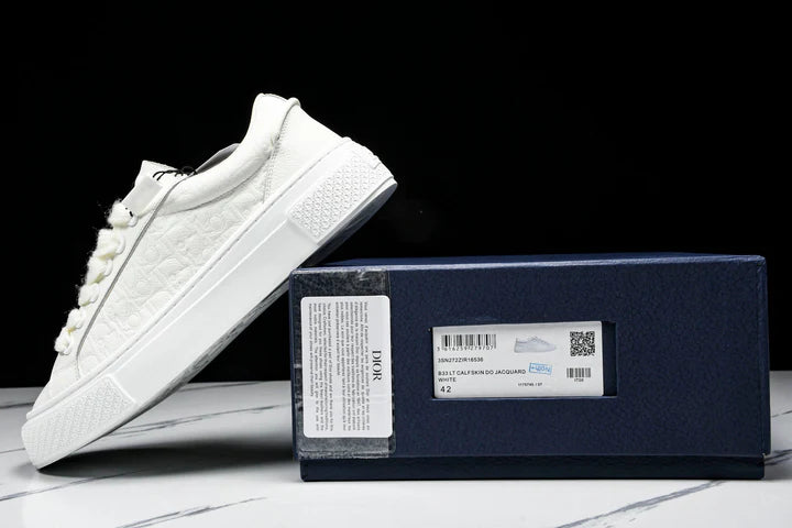 D1or B33 Gravity Leather 'Oblique Triple White'