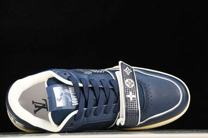 Louis Vuittоп Trainer Low Velcro Strap 'Navy Mesh'