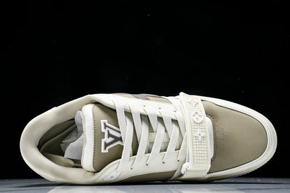 Louis Vuittоп Trainer Low Velcro Strap 'Brown White'