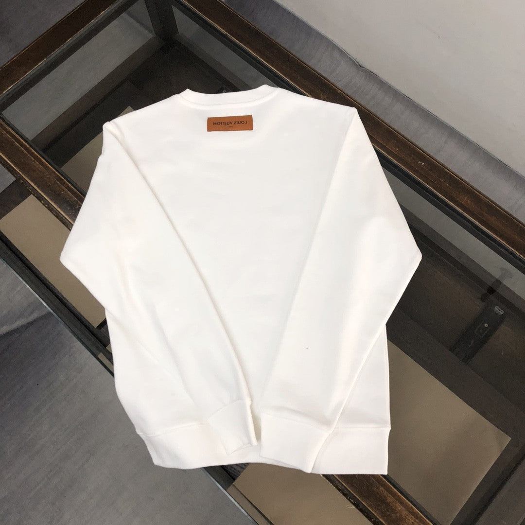 「#1658」Louis Vuitton 2023 new autumn and winter couples style round neck sweatshirt