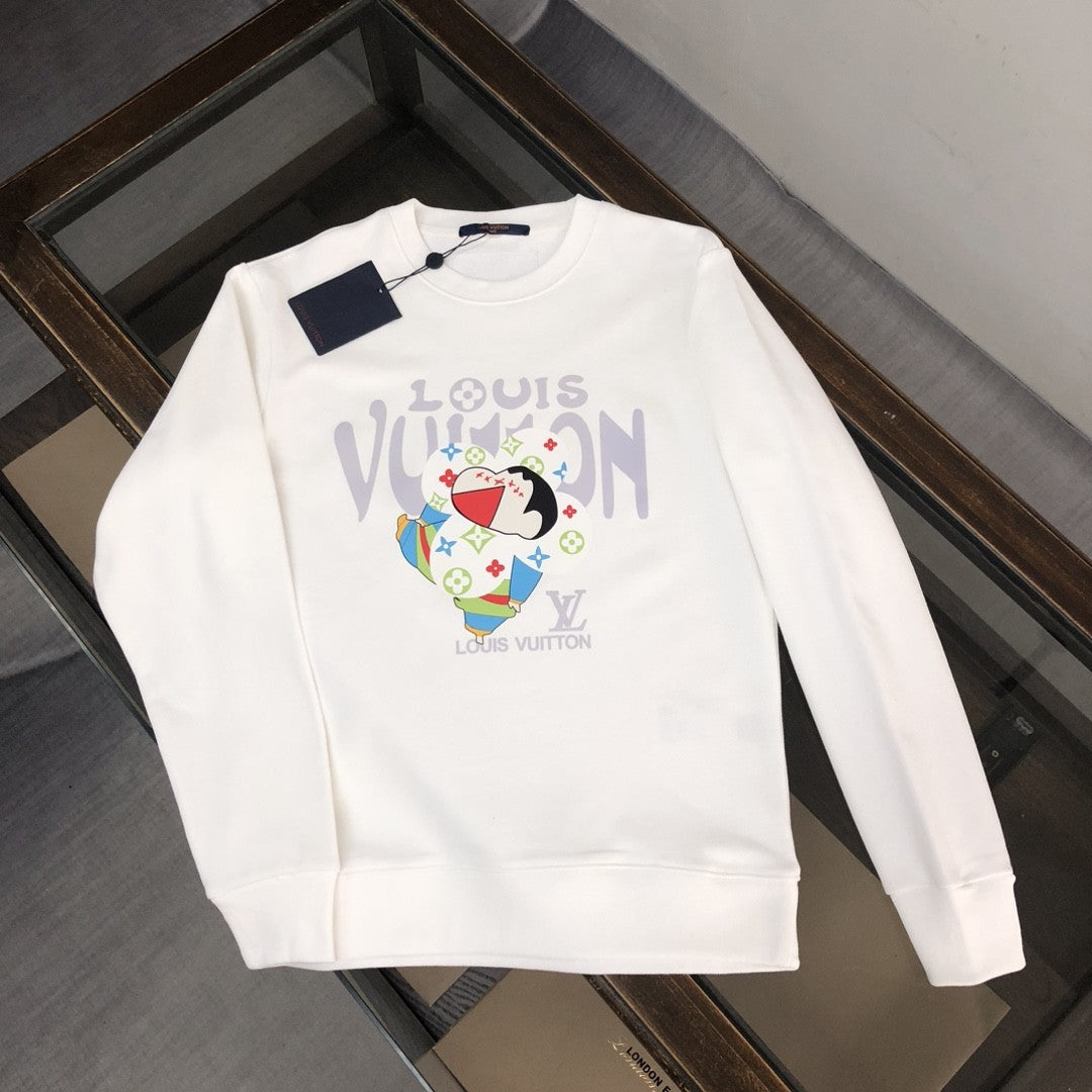 「#1658」Louis Vuitton 2023 new autumn and winter couples style round neck sweatshirt