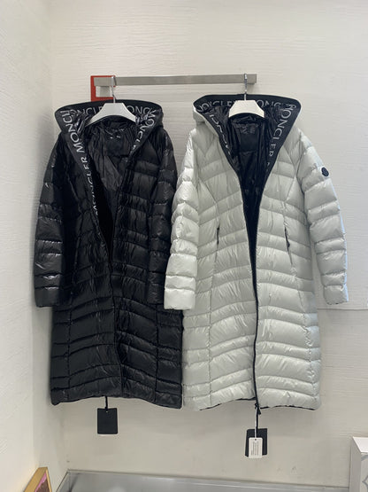 「#1692」Moncler Solid color hooded zippered down long sleeves for woman