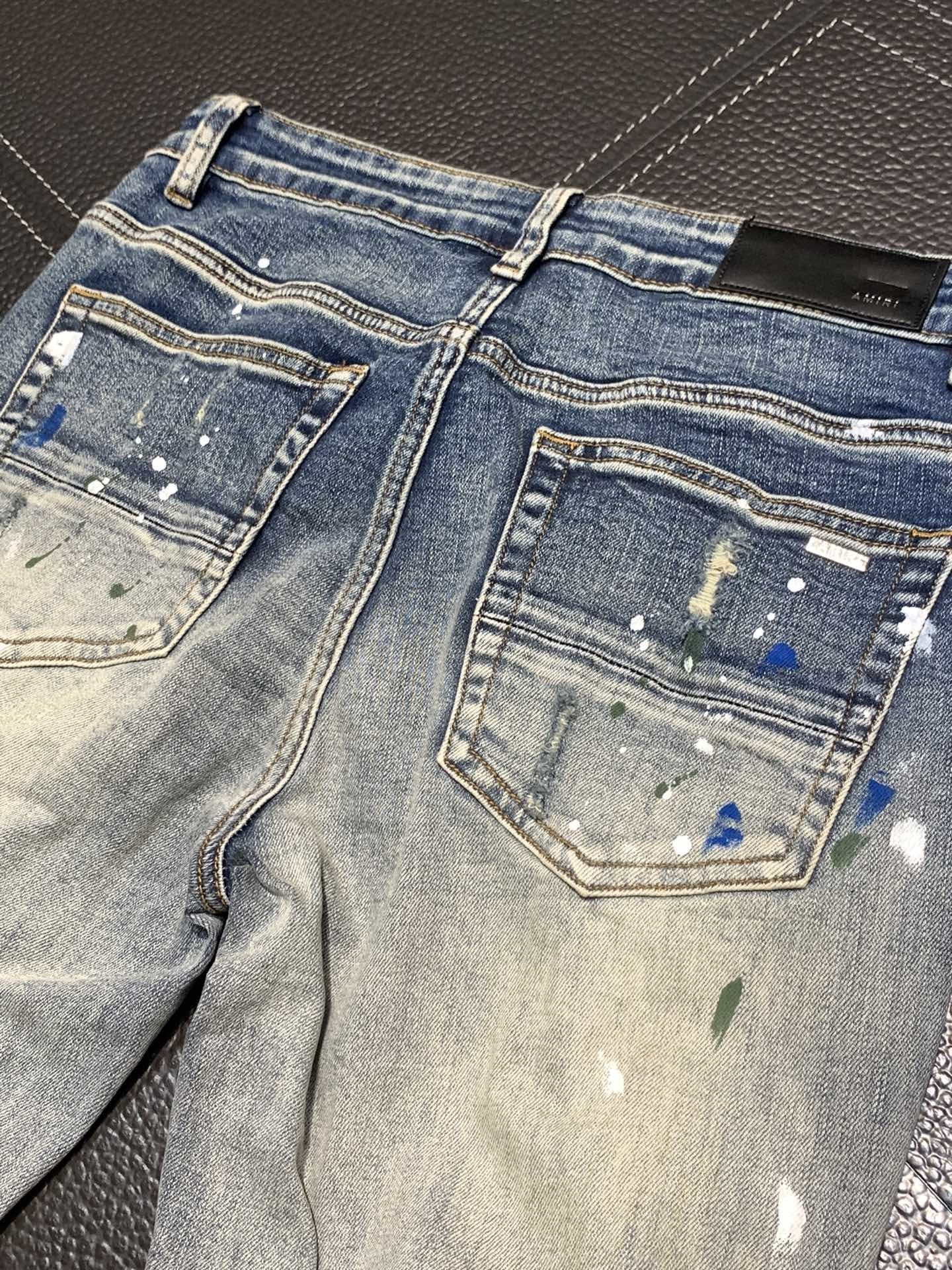 「#1825」Amiri slim fit petite straight jeans
