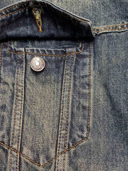 「#1914」Balenciaga hooded denim jacket
