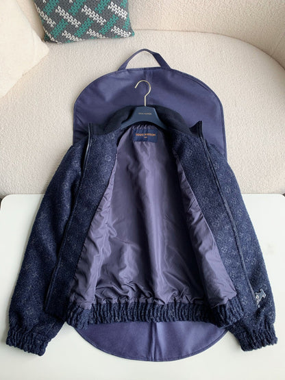 「#2057」Louis Vuitton casual hoodie denim jacket