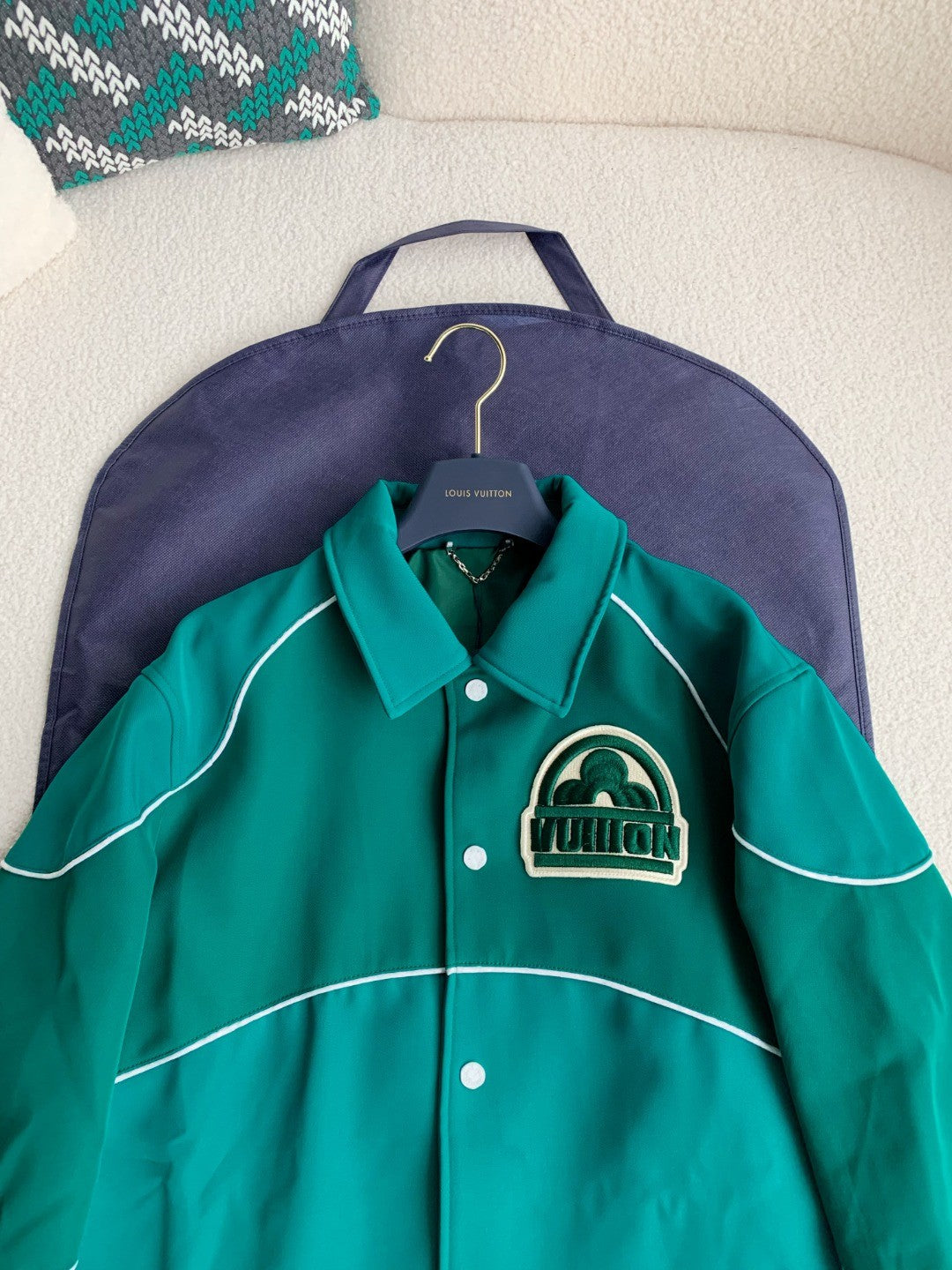 「#2075」Veste coupe-vent zippée Louis Vuitton