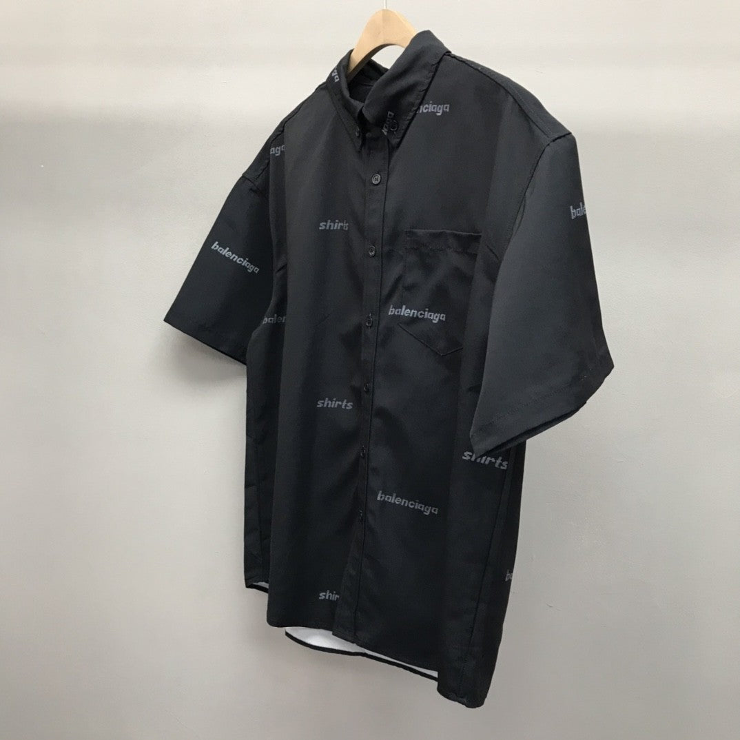 「#2455」Balenciaga bullet screen short sleeve shirt