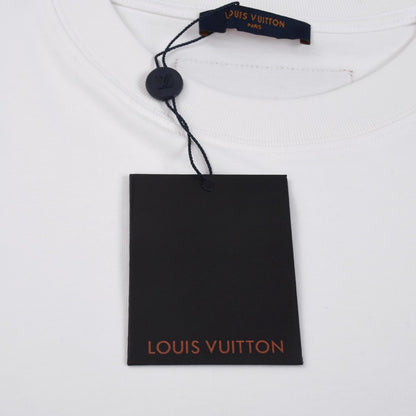 「#2840」Louis Vuitton 24ss new embroidered round neck t-shirt
