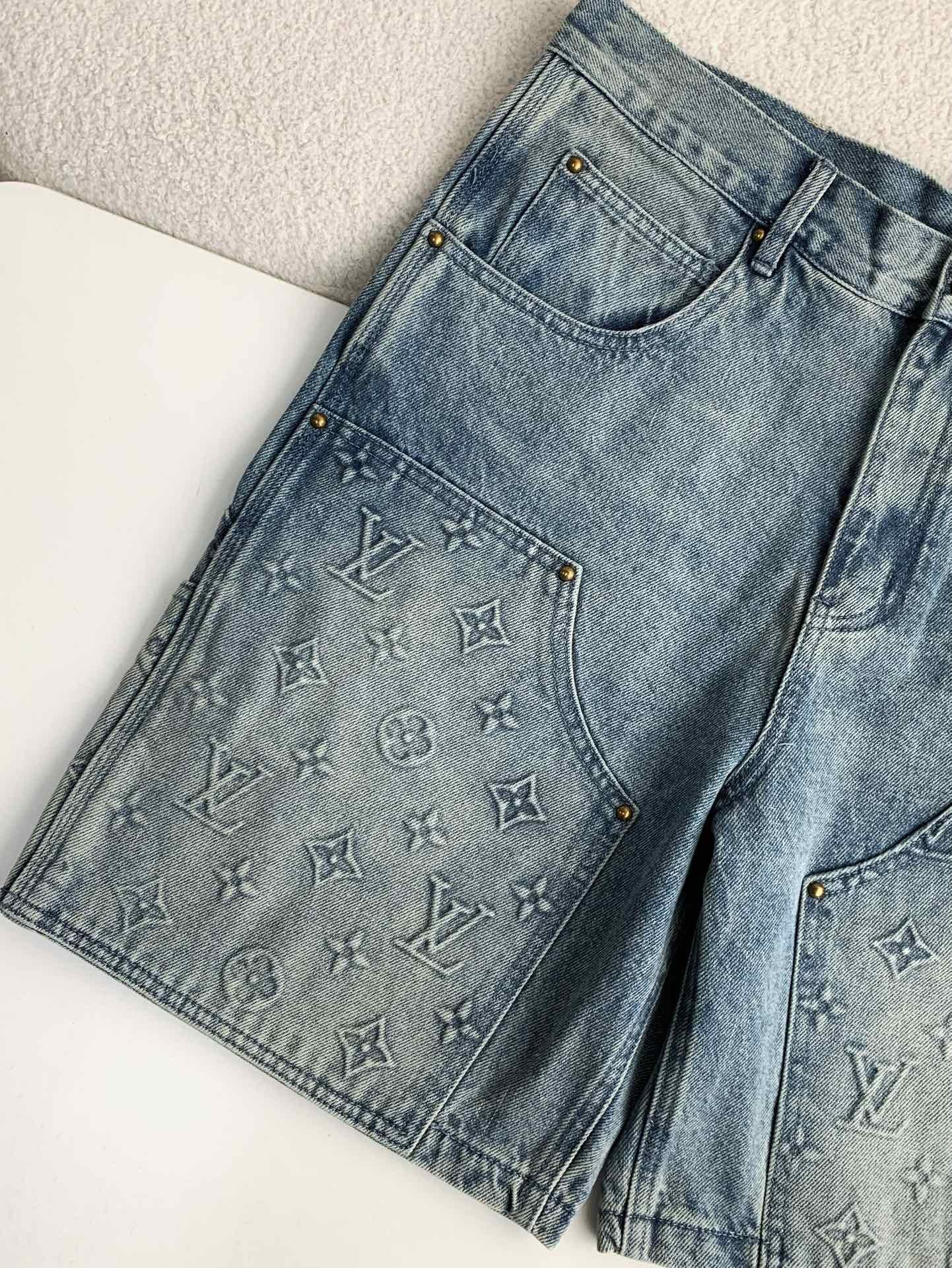 「#2884」LOUIS VUITTON Short en jean