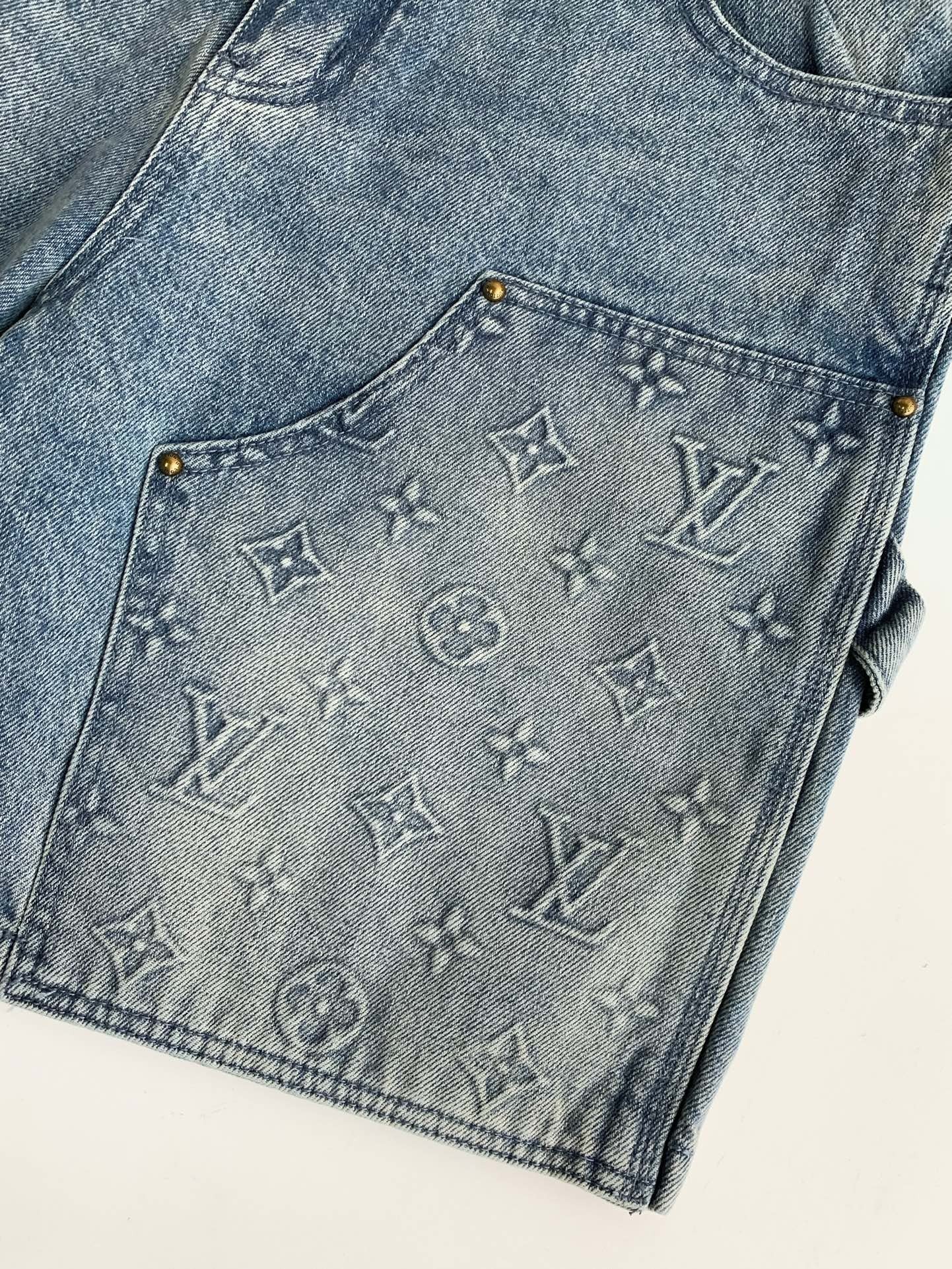 「#2884」LOUIS VUITTON Short en jean