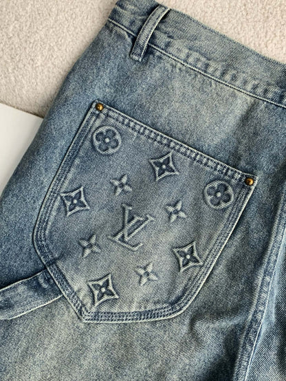「#2884」LOUIS VUITTON Short en jean
