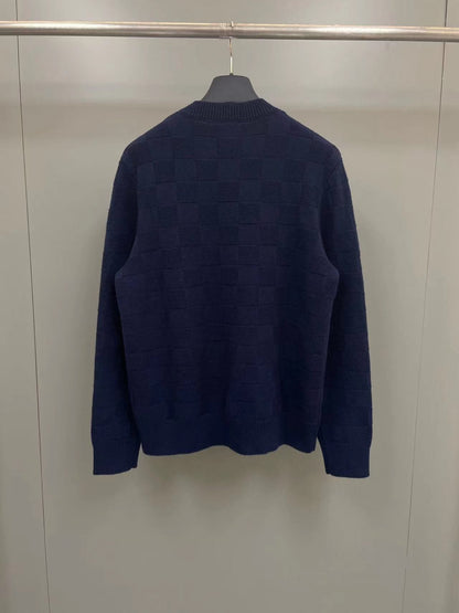 Pull ras du cou à damier perlé Louis Vuitton « #3377 »