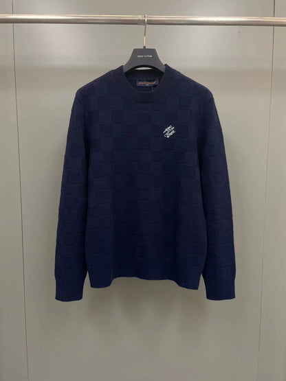 Pull ras du cou à damier perlé Louis Vuitton « #3377 »