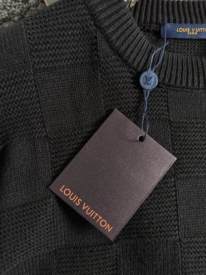 Pull ras du cou à damier perlé Louis Vuitton « #3377 »