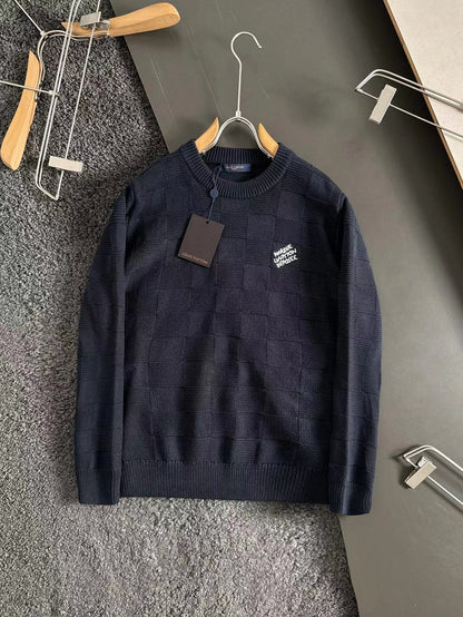 Pull ras du cou à damier perlé Louis Vuitton « #3377 »