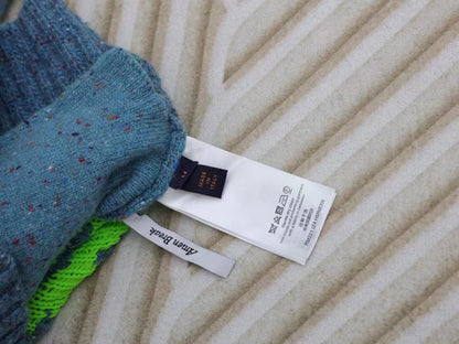 「#3429」Louis Vuitton 24 new colorful yarn full print hooded cardigan