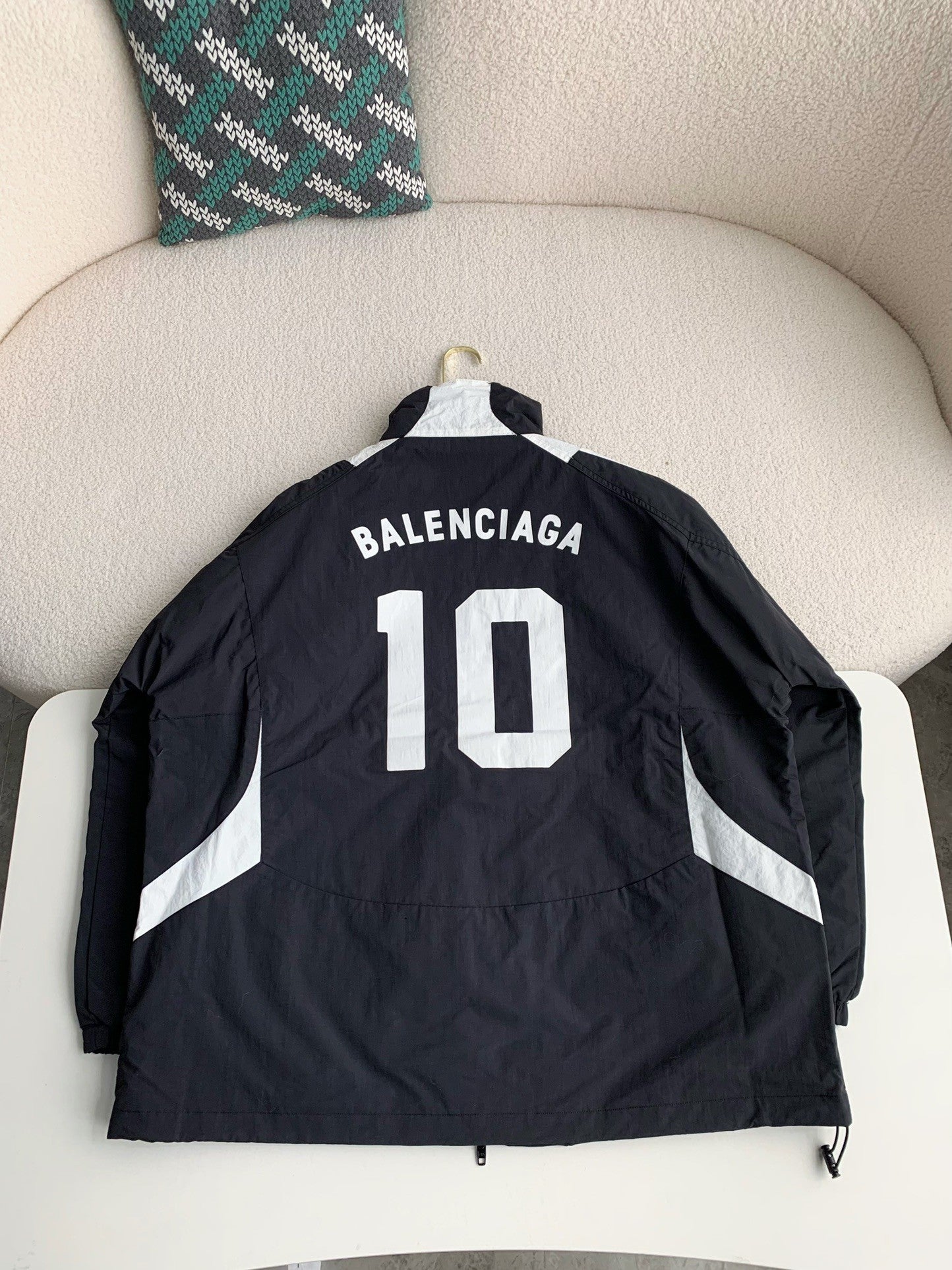 「#2233」Balenciaga patchwork team jacket