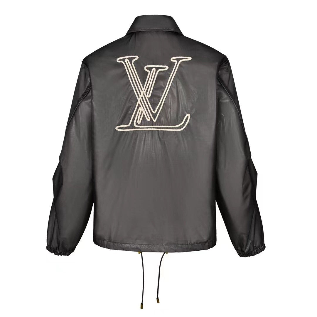 「#3561」Veste transparente à cordon de serrage Louis Vuitton 24ss collection nautique avec logo brodé