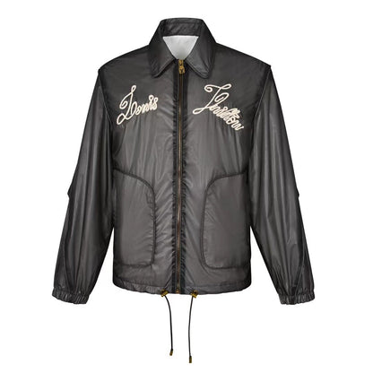 「#3561」Veste transparente à cordon de serrage Louis Vuitton 24ss collection nautique avec logo brodé