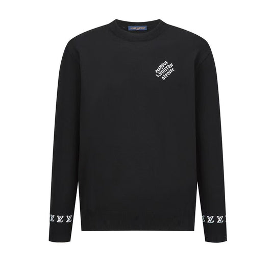 「#3579」Louis Vuitton monogrammed wool bottoming sweater