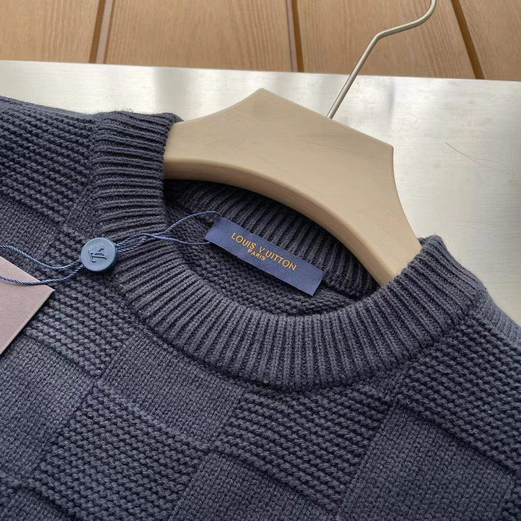 Pull jacquard à carreaux Louis Vuitton « #3580 »