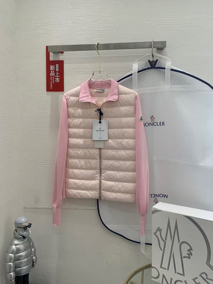 「#3625」MONCLER Autumn and Winter New Women's Knitted Down Sweater