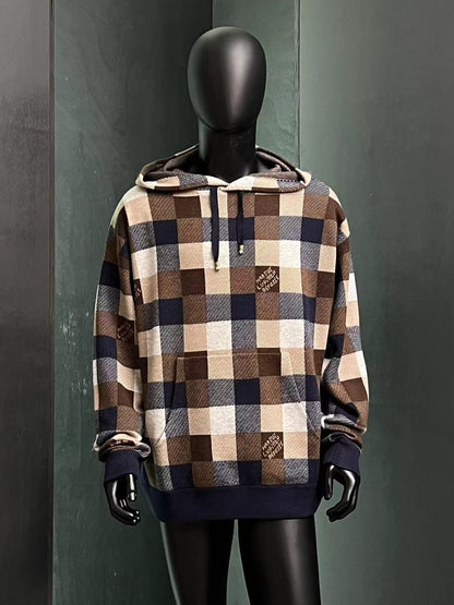 Sweat à capuche à damier 「#3676」24lv