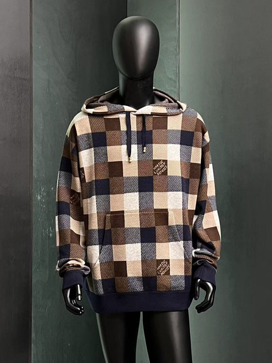 「#3676」24lv checkerboard hoodie