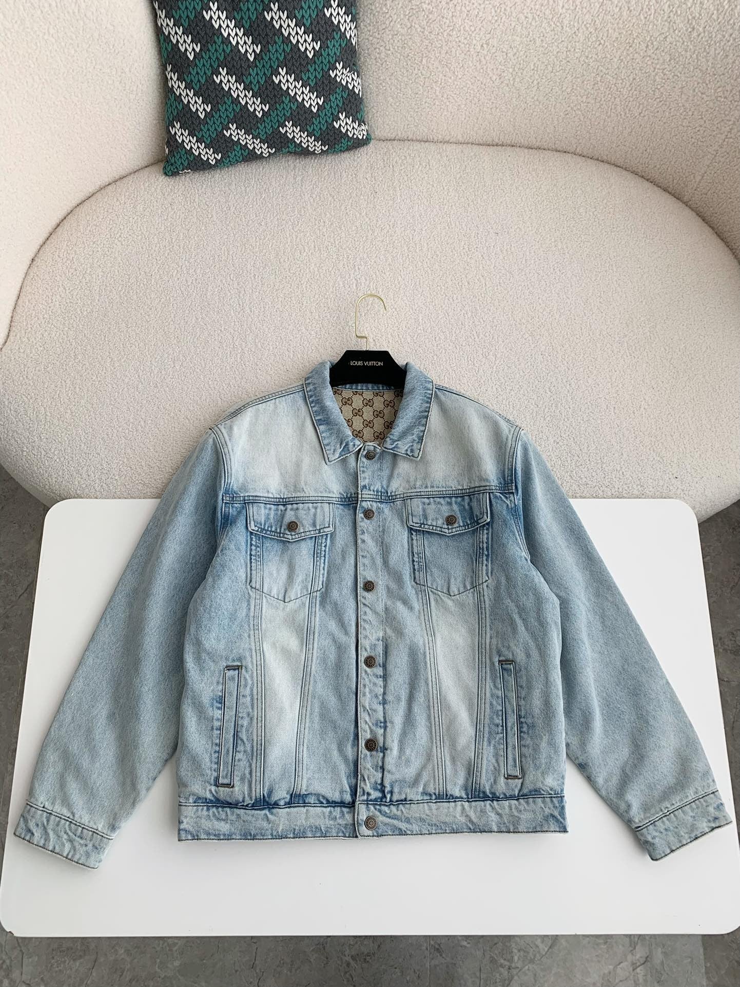 「#3264」Gucci 24 new double-sided Jean Jacket