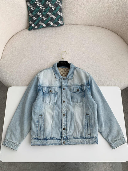 「#3264」Gucci 24 new double-sided Jean Jacket