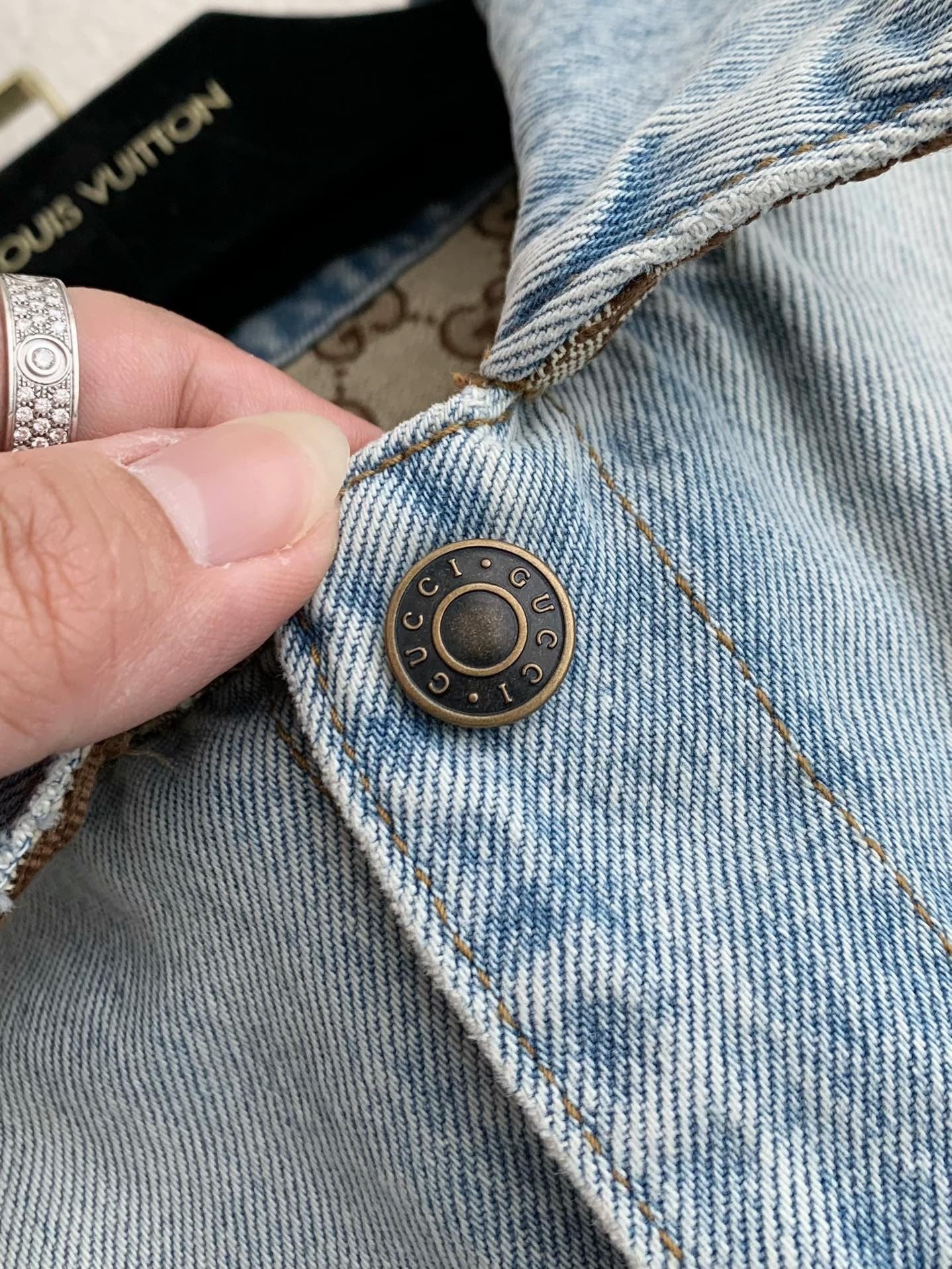 「#3264」Gucci 24 new double-sided Jean Jacket