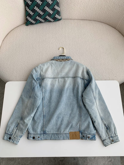 「#3264」Gucci 24 new double-sided Jean Jacket