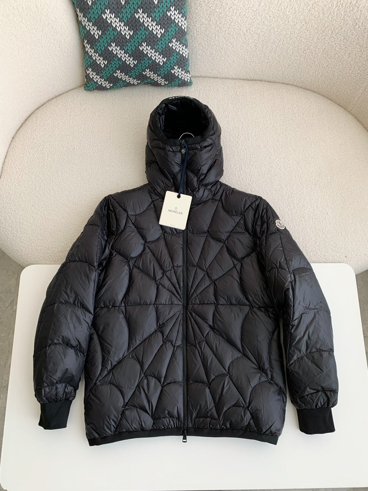 「#3693」Moncler FW22 Spider-Man Zip Hooded Down Jacket