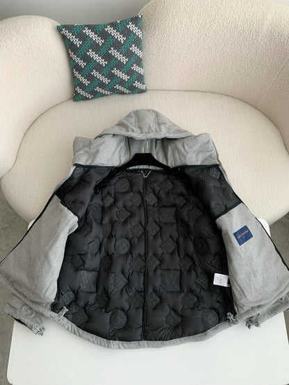 「#3714」Louis Vuitton zip hooded jacket