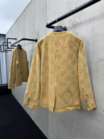 Veste en jean à damier vintage Louis Vuitton « #3801 »