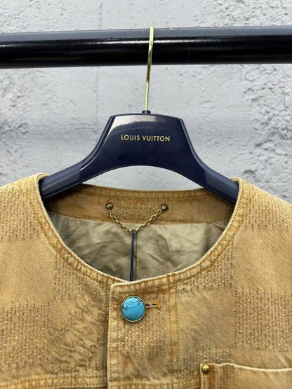 Veste en jean à damier vintage Louis Vuitton « #3801 »