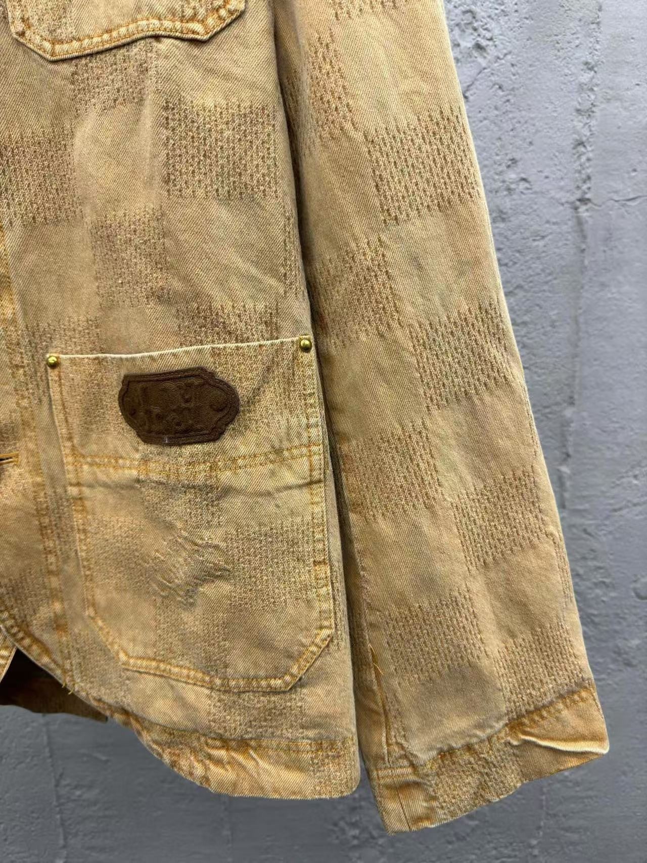 Veste en jean à damier vintage Louis Vuitton « #3801 »